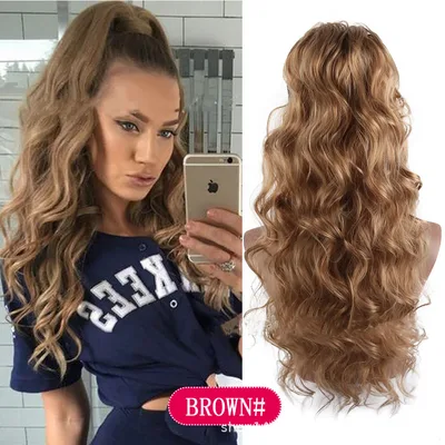 Drawstring Big Wave Ponytail Wig Braids C - Shop at LoveMi