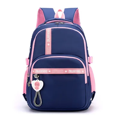 Primary School Schoolbag Business Casual Waterproof Backpack Blue - Shop at LoveMi