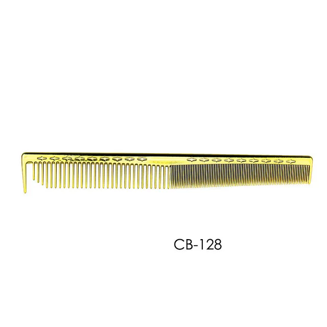 Electroplated Golden Hair Comb Professional Hairdresser Hair Salon Styling High Temperature Comb 9 Color - Shop at LoveMi