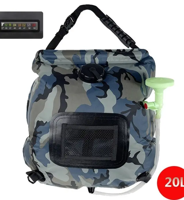 Outdoor Solar Bath Bag Camping Bath Water Storage Bag Portable 20L Bath Water Bag Army Green - Shop at LoveMi