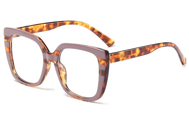 Large Frame Spring Mirror Legs Flat Glasses - Shop at LoveMi