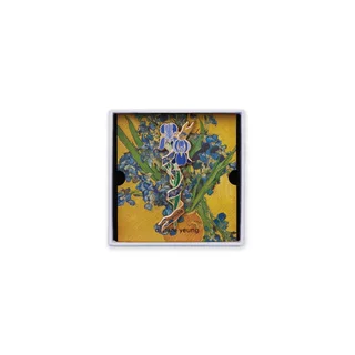 Daparo Van Gogh''s Sunflower Brooch Designer Original Couple Queen''s Day Gift Badge Pin Jewelry - Iris