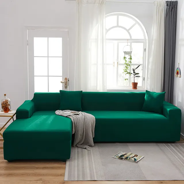 Milk Silk Nordic Simple Elastic Non Slip Universal All Inclusive Solid Color Full Cover Sofa Cover 8 Color - Shop at LoveMi