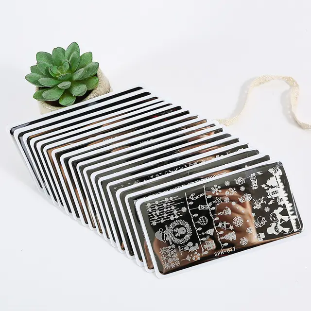 Nail Transfer Steel Plate Printing Template Printing Tool B - Shop at LoveMi