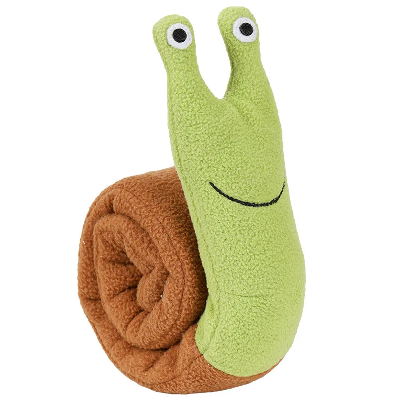Fleece Interactive Dog Puzzle Snails Toys Cute Dog Supplies for Small Dogs Summer Pets Accessories Green - Shop at LoveMi