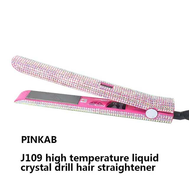 High Temperature Electric Splint For Diamond Studded Hair Straightener Pink Ab - Shop at LoveMi