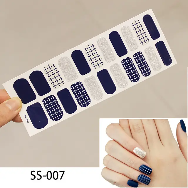 European, American And Japanese Cross Border Gold Stamping 3D Laser Manicure Stickers Colorful Christmas Alphabet Nail Stickers Ss007 - Shop at LoveMi
