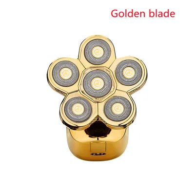 Cross Border New Men's Multi Function Razor Electric Six in one Six Blade Electric Razor Eyebrow Trimming Set Gold Blade - Shop at LoveMi