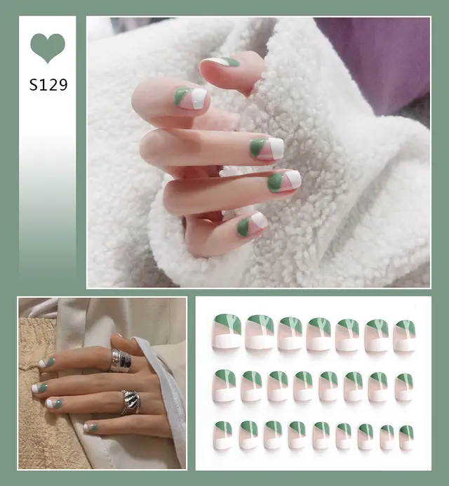 Nail Art Pieces Finished Patches Long And Short Fake Fingernails - Shop at LoveMi