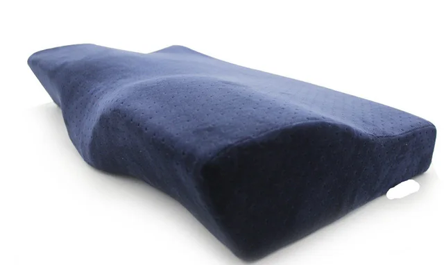 Cervical Spine Repair Special Sleep Whole Head Anti falling Pillow And Anti snoring Sleep Aid Pillow For The Elderly Navy Blue - Shop at LoveMi