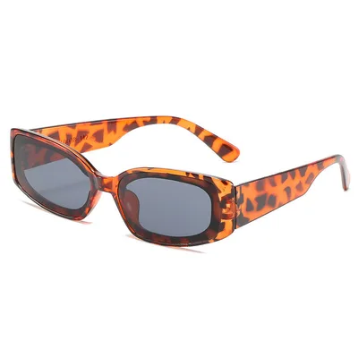 Square Party Sunglasses Women's Concave Shape Sunglasses Leopard - Shop at LoveMi