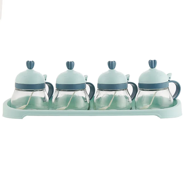 Seasoning Box Household Kitchen Supplies Cartoon Turnip Light Blue 4 - Shop at LoveMi