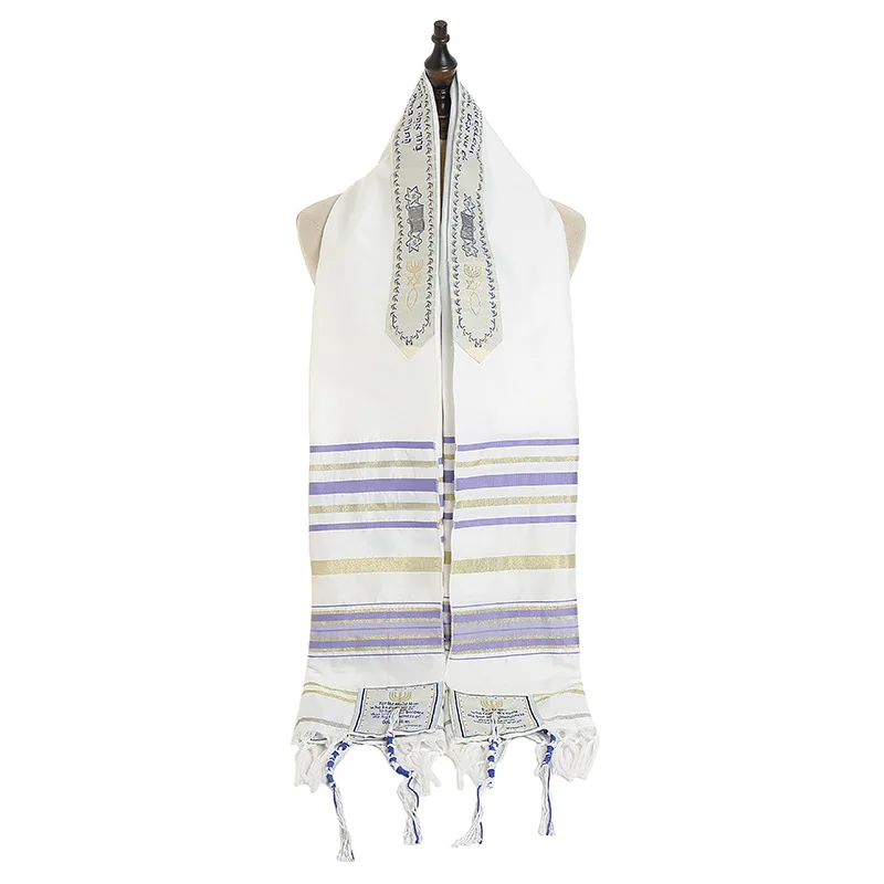 Scarf Prayer Towel Ethnic Scarf Men And Women Shawl Headscarves Blue - Shop at LoveMi