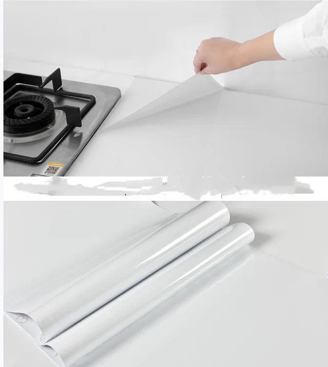 10 Meters Thick Kitchen Wallpaper Waterproof Stove Oil proof 4Style - Shop at LoveMi