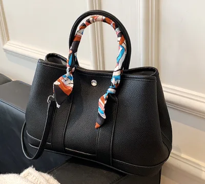 Scarf Bags New Fashion Women's Bags Shoulder Crossbody Tote Bags Wild Garden Bags Handbags Shopping Bags Black - Shop at LoveMi