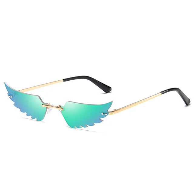 Colorful Cat Eye Sunglasses Women Green - Shop at LoveMi