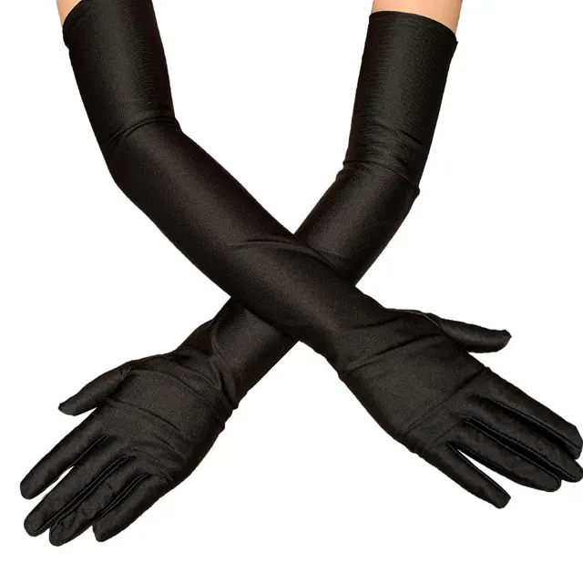 Summer Sunblock Gloves Women'S Long Evening Dress Performance Accessorized With Thin Stretch Driving Uv Gloves Black - Shop at LoveMi