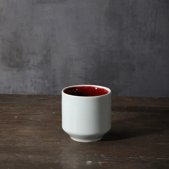 Porcelain Xuan Xiaoyuan Refreshment Plate Handmade Ceramic High Foot Fruit Plate Japanese Style - Shop at LoveMi