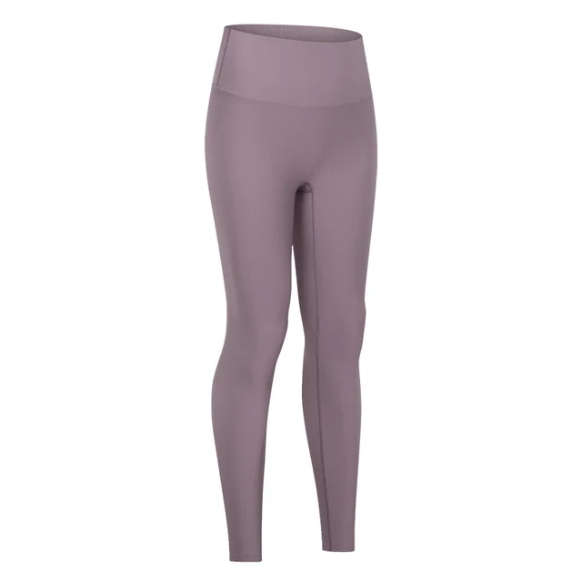 No T Line Soft High Elastic Thread Yoga Pants, Buttocks, Abdomen, Moisture Wicking Sports, Nine Point Pants Women Purple - Shop at LoveMi