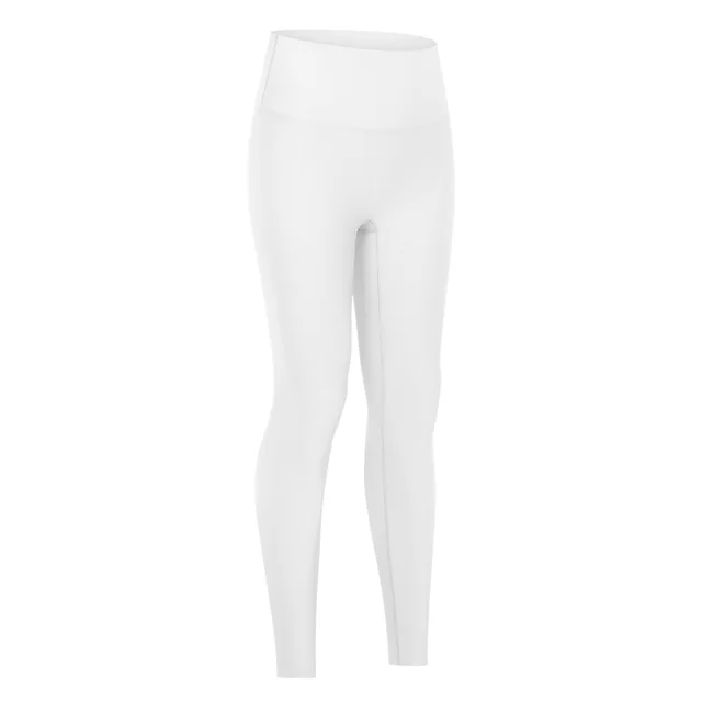 No T Line Soft High Elastic Thread Yoga Pants, Buttocks, Abdomen, Moisture Wicking Sports, Nine Point Pants Women White - Shop at LoveMi