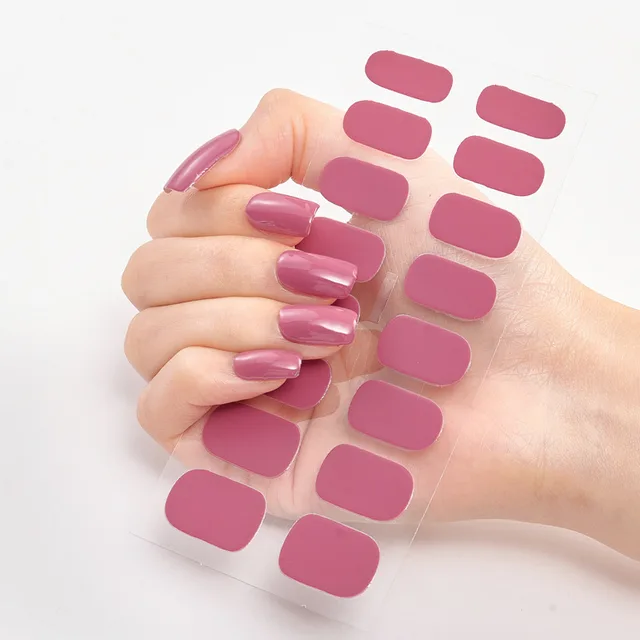 Pure Color 16 Nail Stickers Cs0016 - Shop at LoveMi