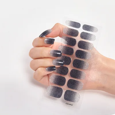 Pure Color 16 Nail Stickers Cs043 - Shop at LoveMi