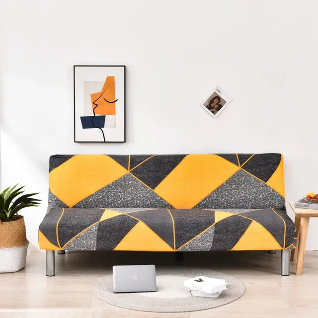 Four Seasons Universal Sofa Bed Cover Fashion Simple Sofa Cover No Armrest Elastic All Inclusive Sofa Cover - Shop at LoveMi