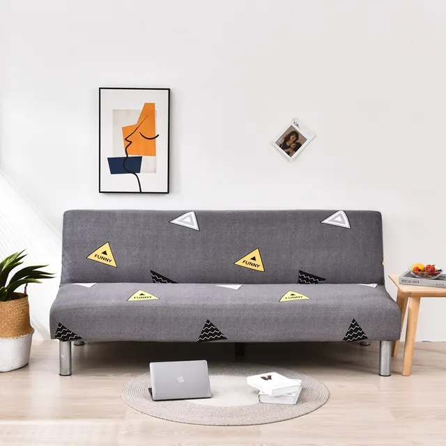 Four Seasons Universal Sofa Bed Cover Fashion Simple Sofa Cover No Armrest Elastic All Inclusive Sofa Cover K - Shop at LoveMi