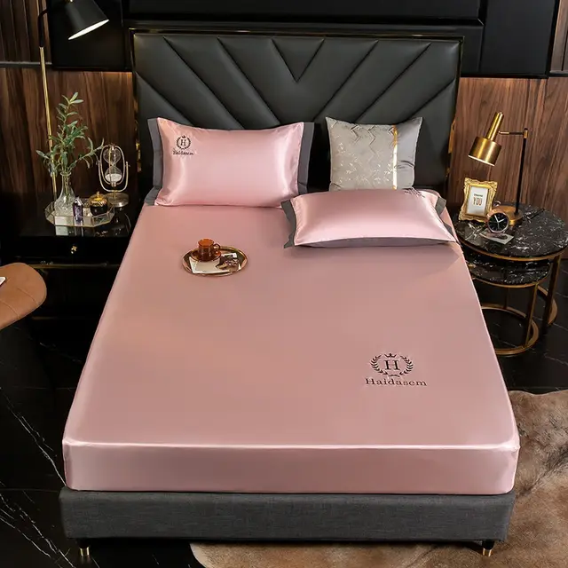 Embroidered Mattress Dust Protection Cover Bedspread Haidasem Bedding Red Bean Paste - Shop at LoveMi