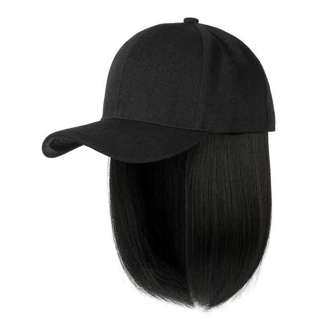 Wig Hat Wig Integrated Bob Head Black - Shop at LoveMi