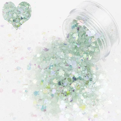 Nail Art New Symphony Sequins, Colorful Mixed Sequins, Glitter Light Green - Shop at LoveMi