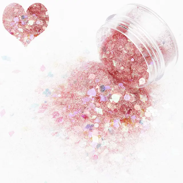 Nail Art New Symphony Sequins, Colorful Mixed Sequins, Glitter Red - Shop at LoveMi