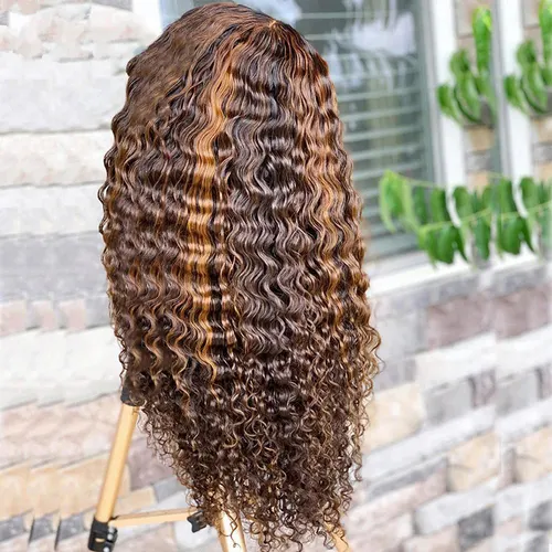 Highlight Color Straight Headband Wig 14Inch - Shop at LoveMi