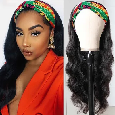 HEADBAND WIG Body Wave Hair Black - Shop at LoveMi