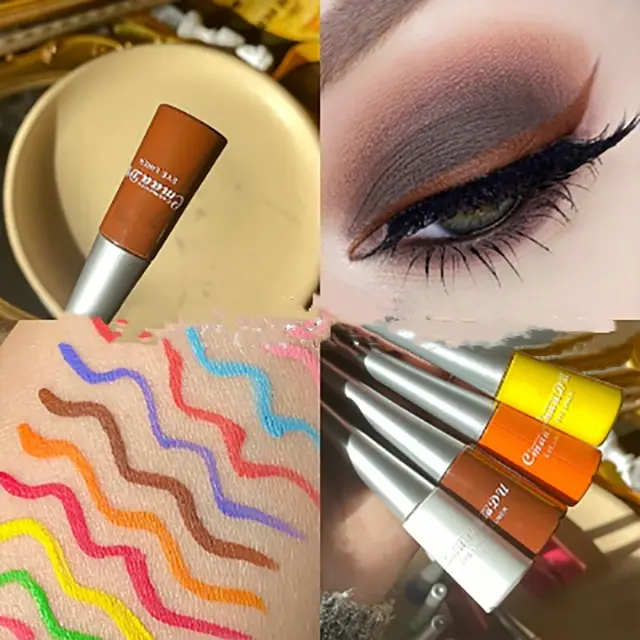 Color Eyeliner Pen Cos Waterproof Non Smudge European And American Makeup White Yellow Purple Stage 6 Color - Shop at LoveMi