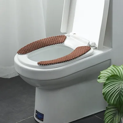 Household Waterproof Cute Toilet Seat Cushion Toilet Seat Beige - Shop at LoveMi