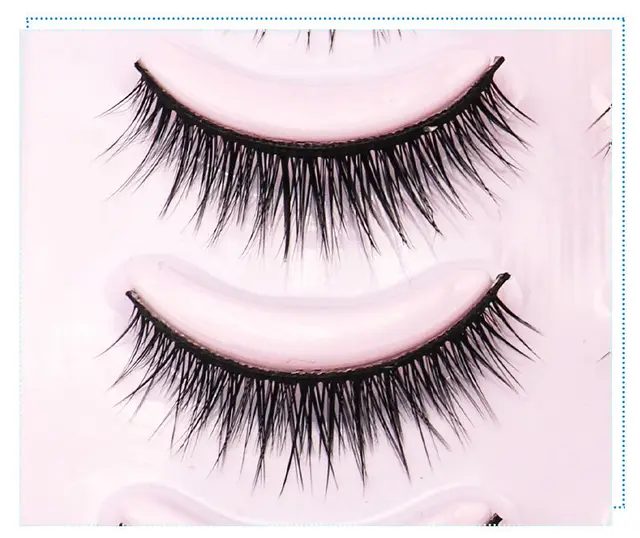 Natural Short Cross False Eyelashes Handmade Fake Eye Lashes Makeup USA - Shop at LoveMi