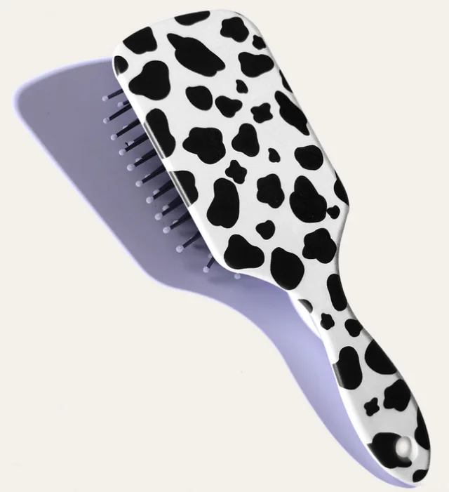 Comb Massage Comb Animal Pattern Hairdressing Comb Cute Cartoon Airbag Comb Plastic Printing Cow - Shop at LoveMi