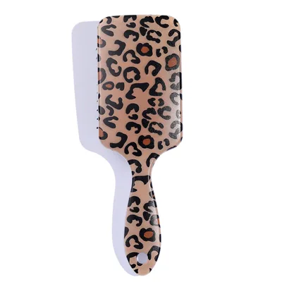 Comb Massage Comb Animal Pattern Hairdressing Comb Cute Cartoon Airbag Comb Plastic Printing Leopard - Shop at LoveMi