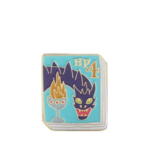 Harried Wizard student Enamel Pin Brooches Potters 1 7 books Micro Chapter Badge Metal Brooch Badge Collar Jewelry X181 4 - Shop at LoveMi