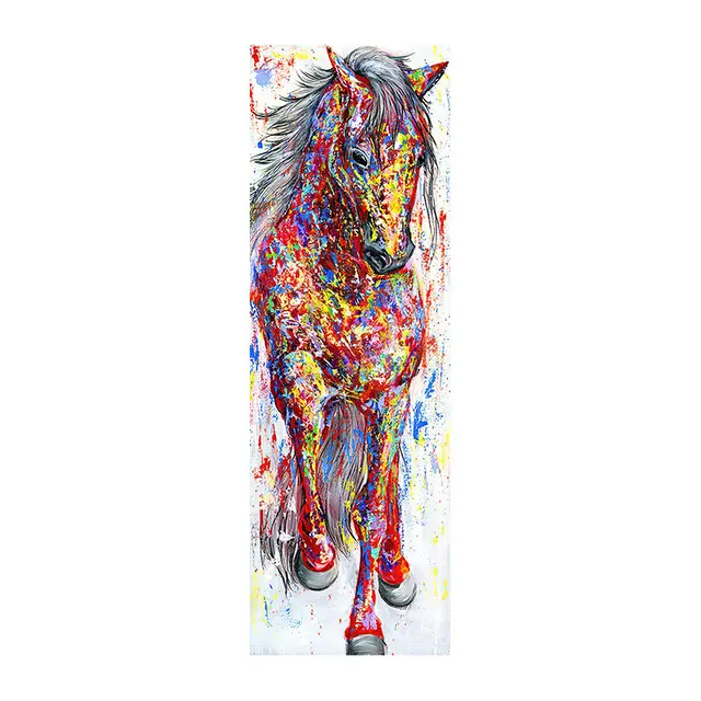 Supply Porch Corridor Watercolor Horse Paintings Home Decoration Painting Living Room Porch Paintings Frameless Painting Core 2 Color - Shop at LoveMi