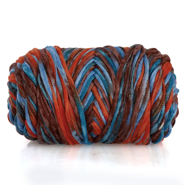 Hand Woven Slippers Thick Wool Thick Yarn Core Filled Cotton Yarn Ball 6 Color - Shop at LoveMi