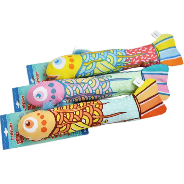 Mint Fish Pet Plush Simulation Fish Pillow Cat Toy Lemon Yellow - Shop at LoveMi
