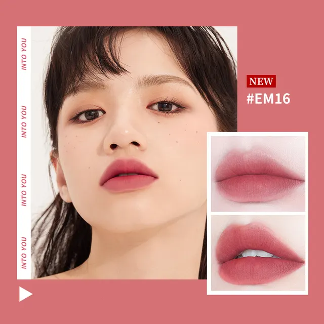 Velvet Matte Lip Gloss Long Lasting Waterproof Liquid Dual Use Nude Natural Make Up Em16 - Shop at LoveMi