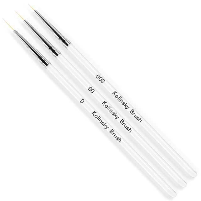 Acrylic Sequin Rod Draw Line Stroke Flower Brush Tool Painted Nail Pen White - Shop at LoveMi