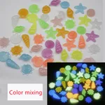 Garden aquarium aquarium luminous stone Artificial fluorite fluorescent luminous pebbles - Color Mixing