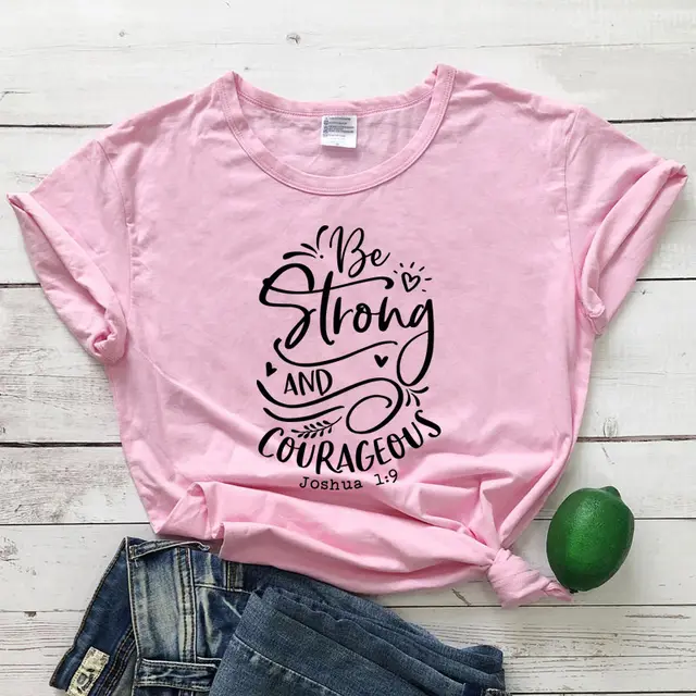 Be Strong And Courageous Joshua European And American Women'S Tops 12 Color - Shop at LoveMi