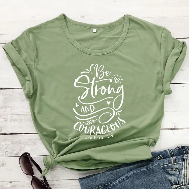 Be Strong And Courageous Joshua European And American Women'S Tops 15 Color - Shop at LoveMi
