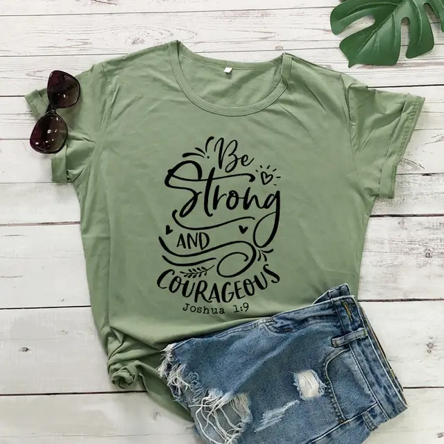 Be Strong And Courageous Joshua European And American Women'S Tops 16 Color - Shop at LoveMi