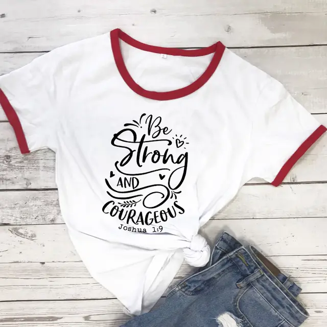 Be Strong And Courageous Joshua European And American Women'S Tops 21 Color - Shop at LoveMi
